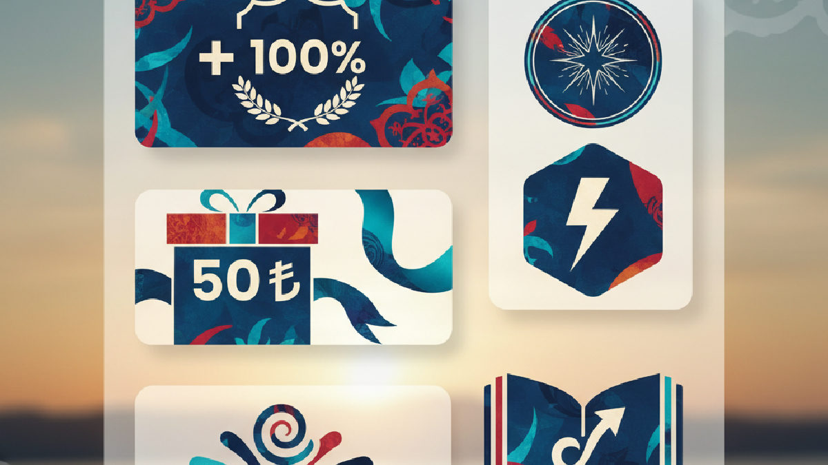 Çeşitli cazip bonus tekliflerini gösteren bilgilendirici ve renkli bir infografik.